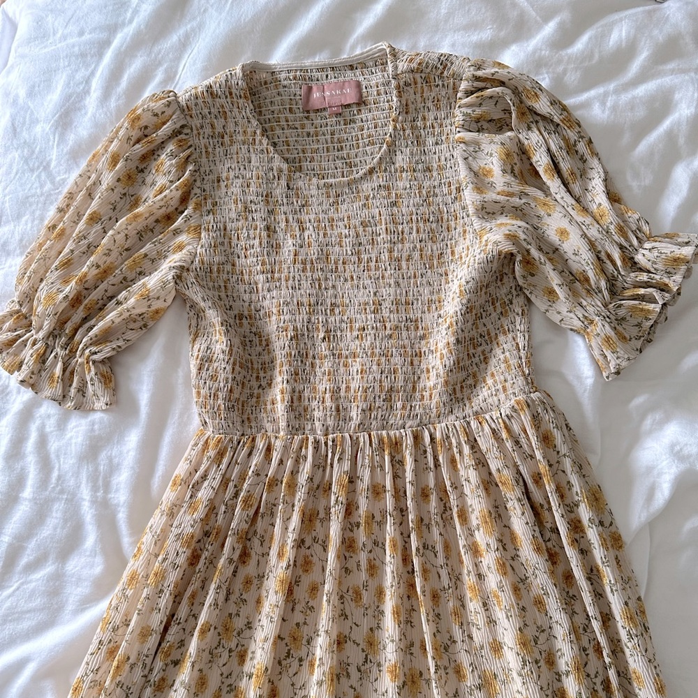 JessaKae Marigold Smocked Dress - maxi